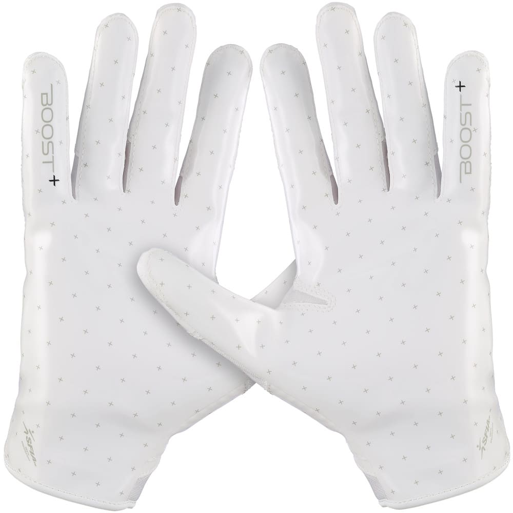 Playmaker Base: American Football Handschuhe Grip Boost Solid Stealth 6 Boost+ White Produktbild 1